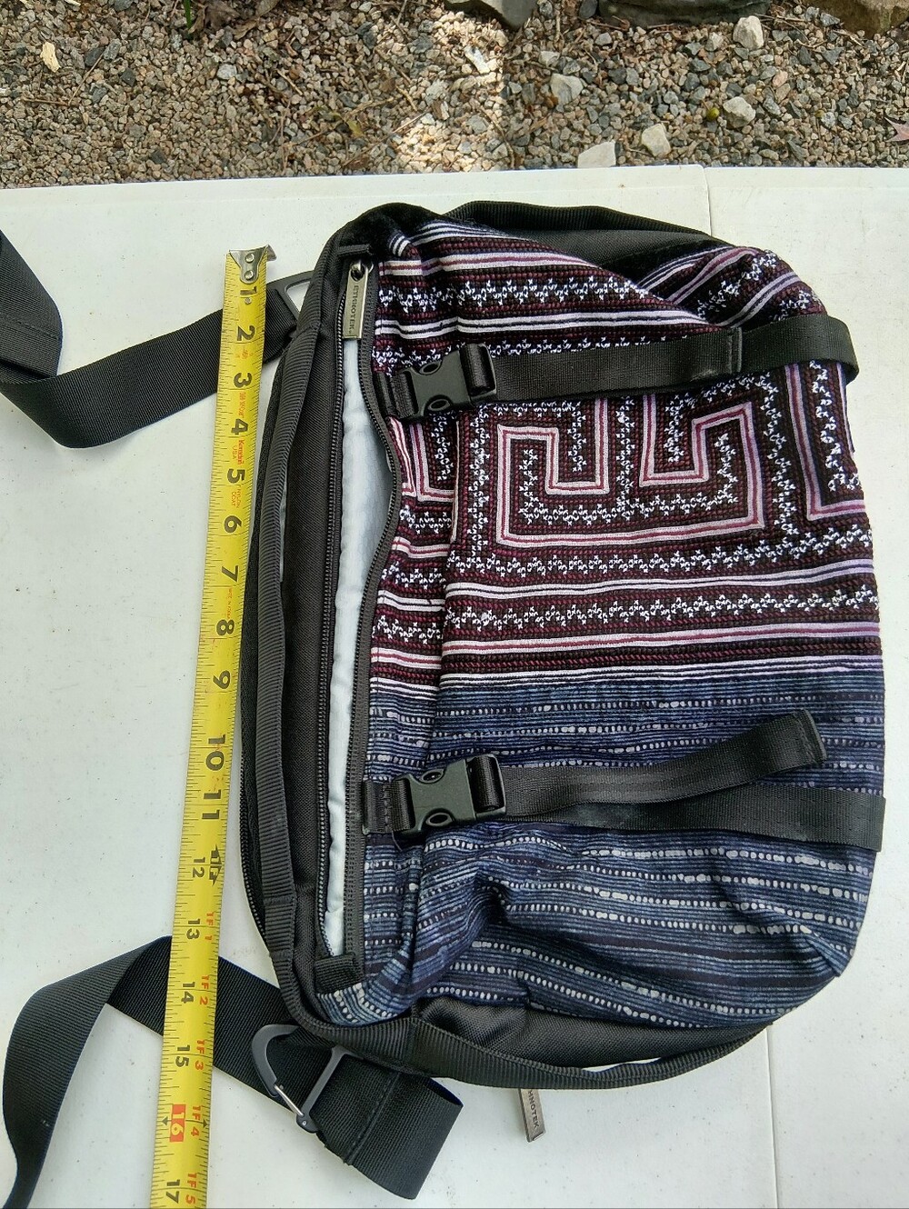 Ethnotek bag Patterned Crossbody Sling Bag - Blue & Burgundy